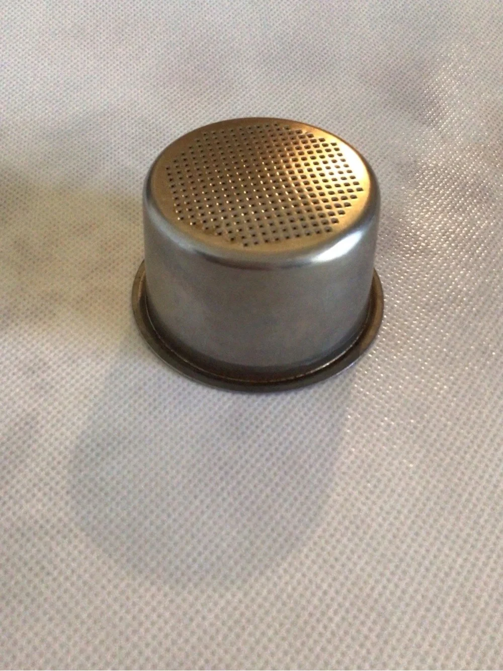 Black and Silver Portafilter and Filter Basket - Espresso Machine Accessory